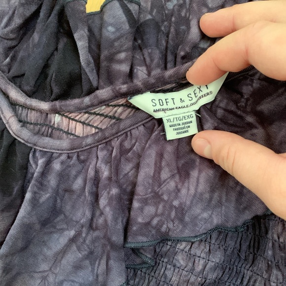 🦋✨ 2/15$ TOPS ✨🦋 american eagle Tie dye crop top - Picture 5 of 5